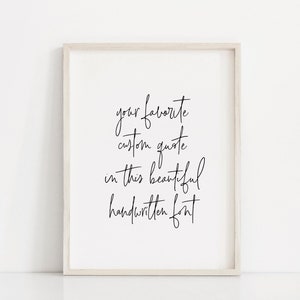 Custom Quote Print Framed Or Unframed Physical Print Custom Etsy If you would like a fully custom wood sign. etsy