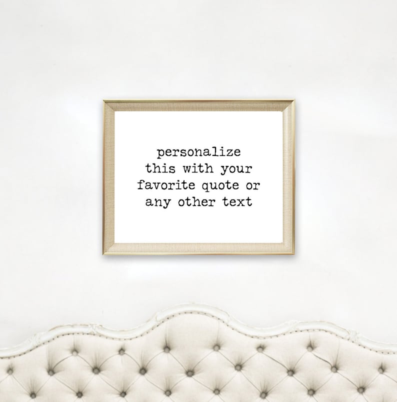 Horizontal Custom quote print framed or unframed Landscape Etsy