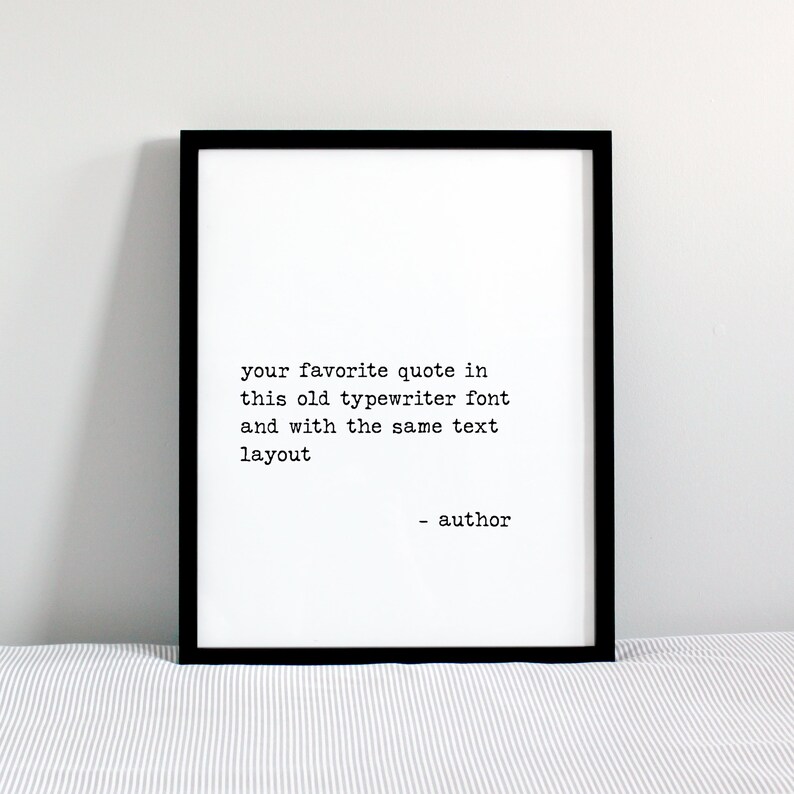 Custom quote print framed unframed canvas Custom canvas Etsy