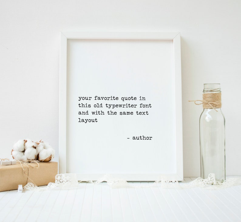 Custom quote print framed unframed canvas Custom canvas Etsy