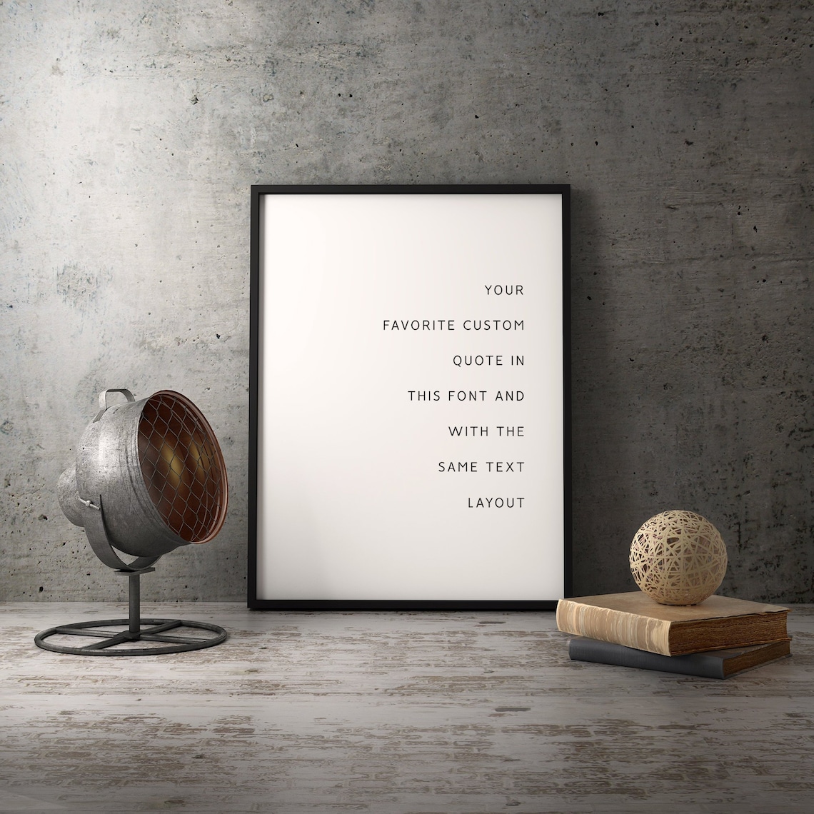 Custom quote wall art framed or unframed Modern office decor Etsy