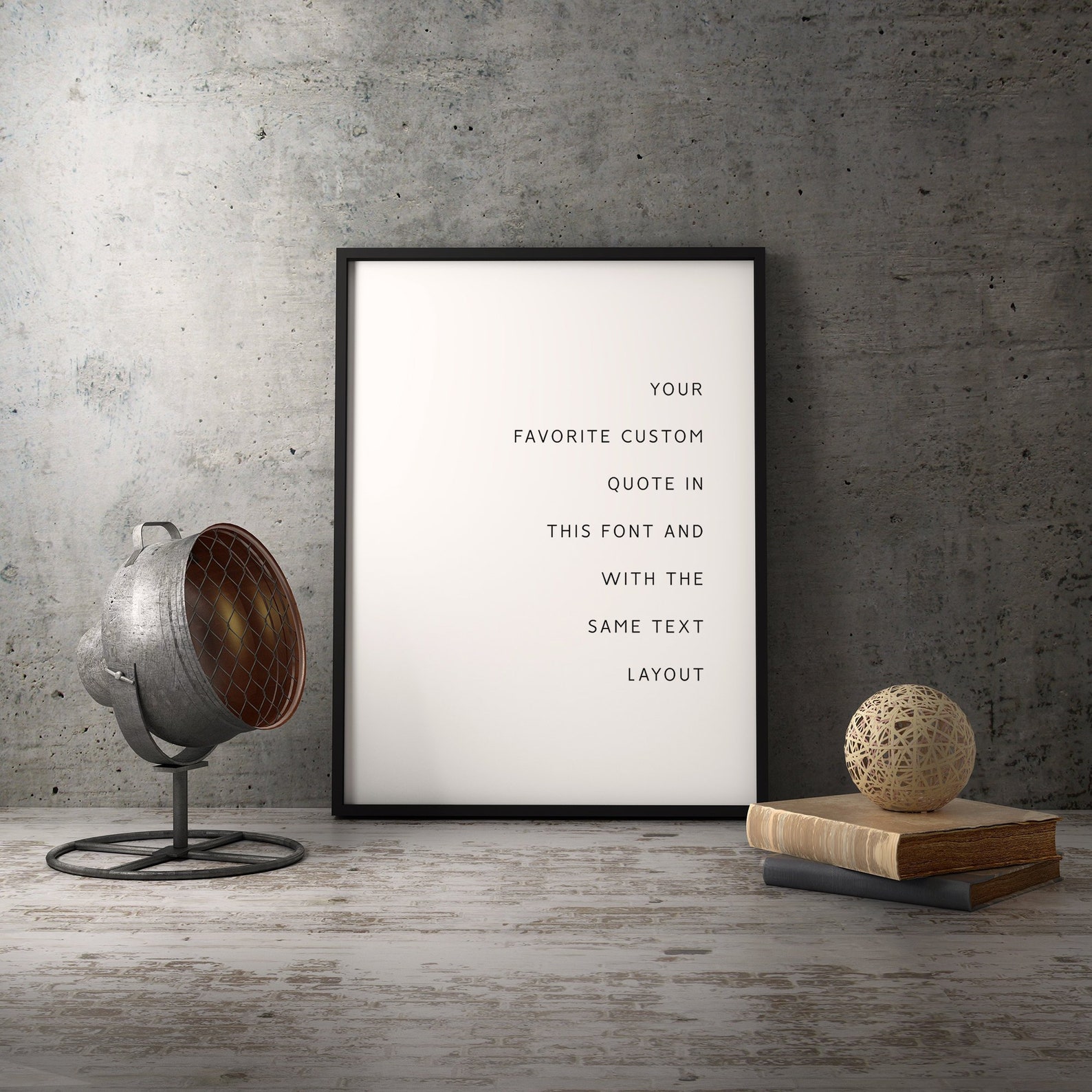 Custom quote wall art framed or unframed Modern office decor | Etsy