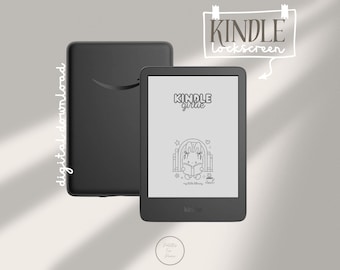 Kindle Lock Screen: Coquette Bunny Reading Wallpaper (Digital Download)