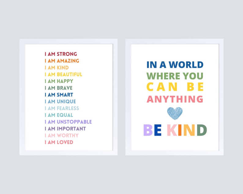 Positive Affirmation Druck für Kinder positive Zitate für Etsy