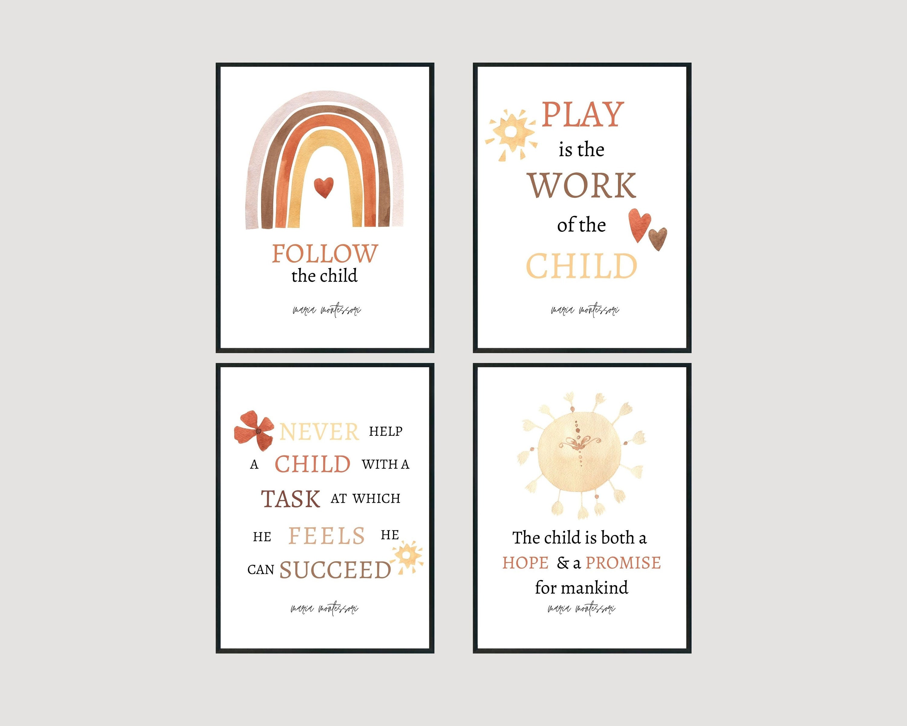 MARIA MONTESSORI QUOTE Development is a Series of Rebirths Poster for Sale  by TeyMank