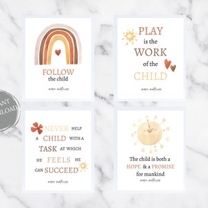 play is the work of a child montessori printable poster etsy australia