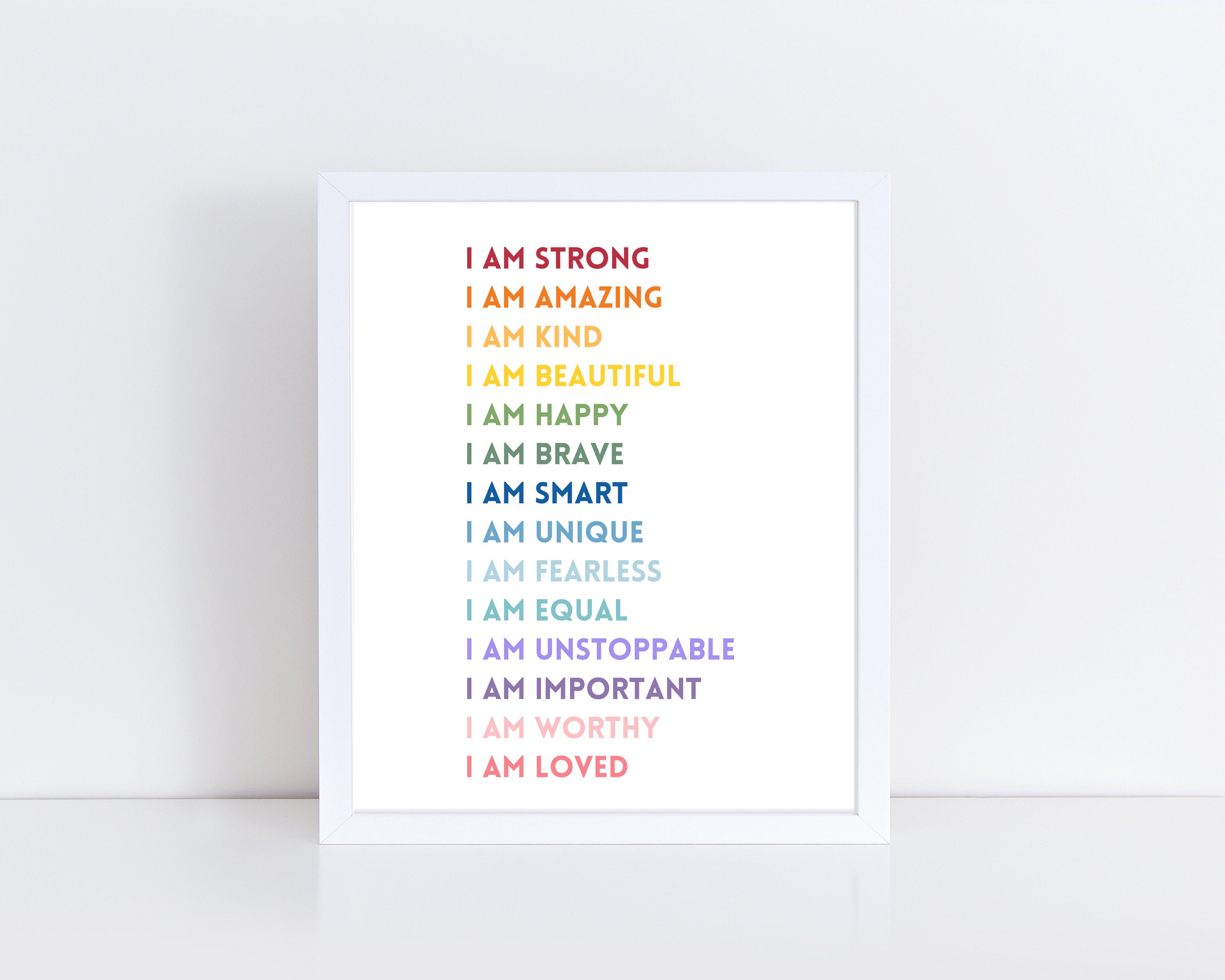 Positive Affirmation Druck für Kinder positive Zitate für Etsy