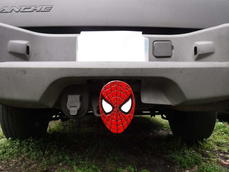 Spiderman Aluminum Hitch Cover. Made in the U.S Etsy