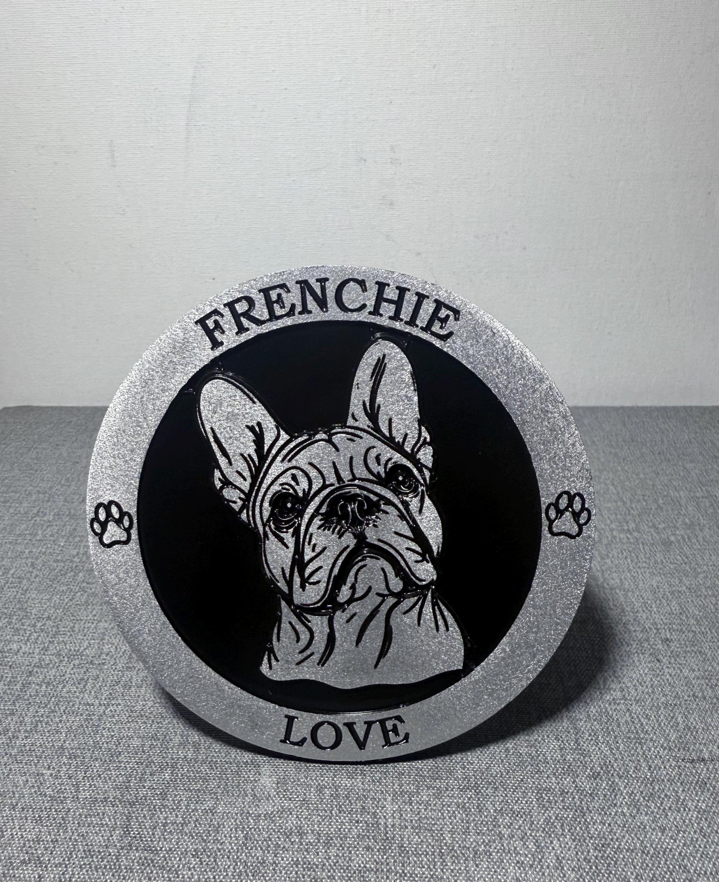 French Bulldog Hitch Cover For 2" Receiver - Fun Trailer Hitch Plug With Dog Design
