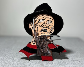 Freddy Krueger aluminum hitch cover. Made in the USA
