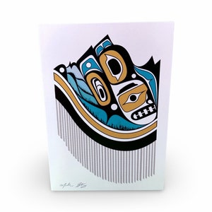 Cartão de felicitações em branco da montanha Chilkat