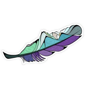 Pluma de primera línea Pegatina