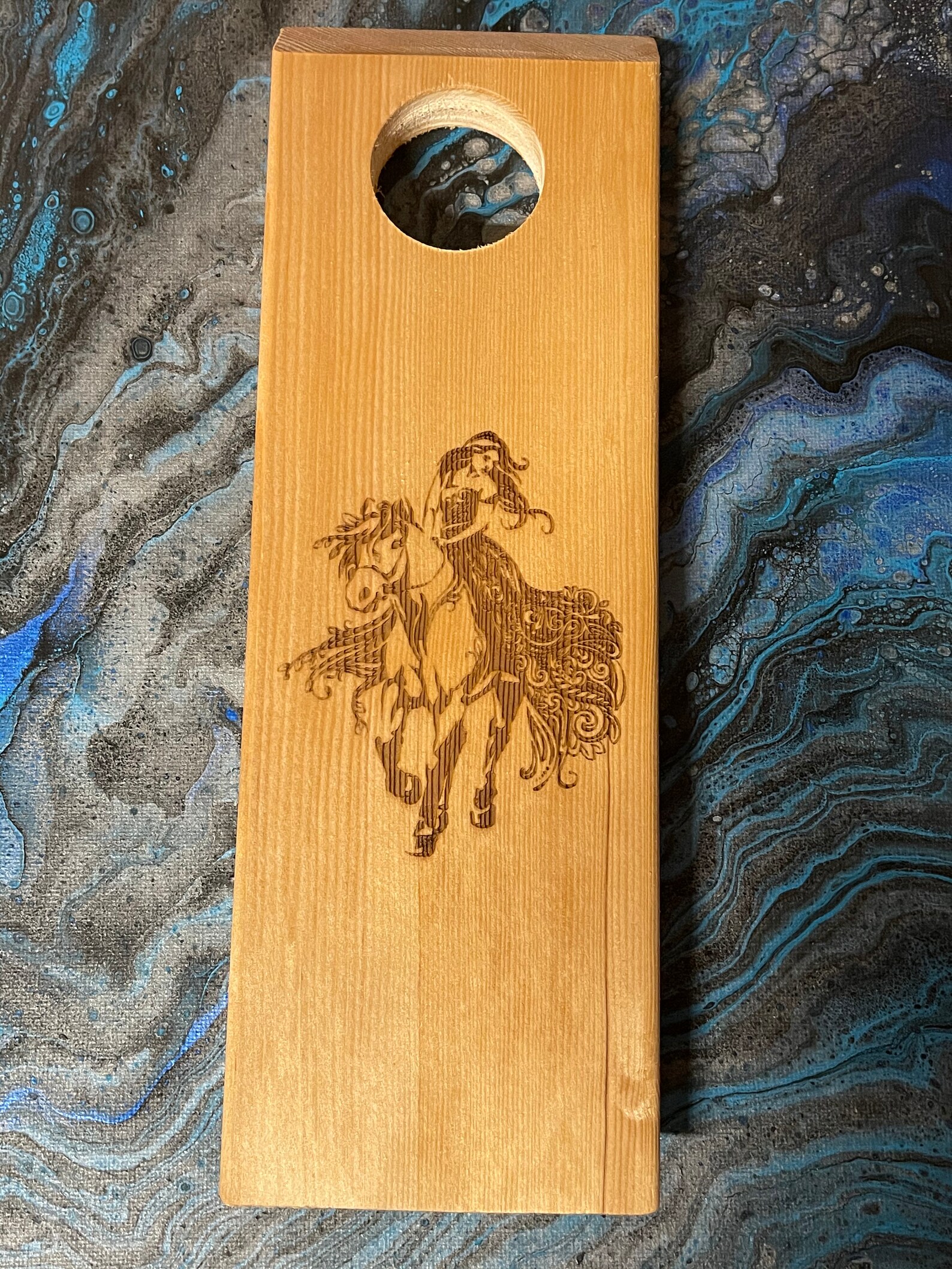 Magic Wine Bottle Holder Grabado con láser Diseño de | Etsy