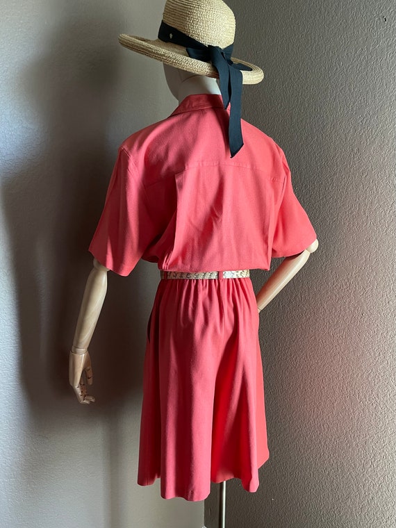 Vintage linen silk Romper /jumpsuit bermuda short… - image 8