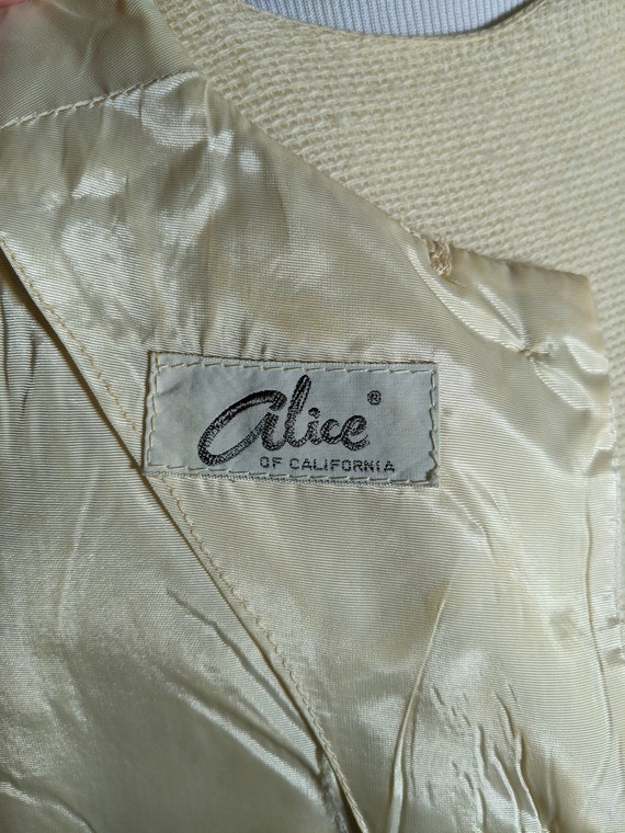 Vintage woven 60s Alice of California exotic prin… - image 10