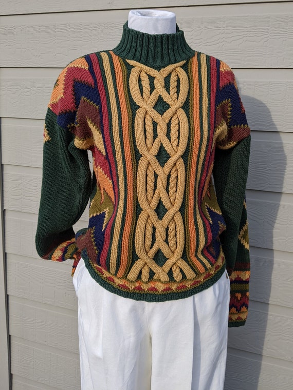 Vintage sweater textured chunky knit Reed Hunter … - image 5