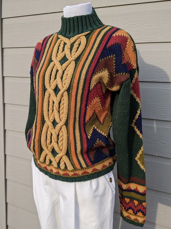 Vintage sweater textured chunky knit Reed Hunter … - image 4
