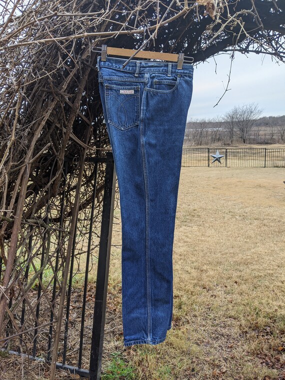 Vintage Calvin Klein 70s blue jeans High waist Str