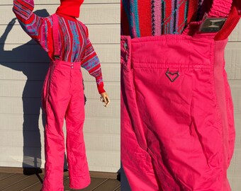 Vintage 80s Obermeyer Hot Pink Ski 