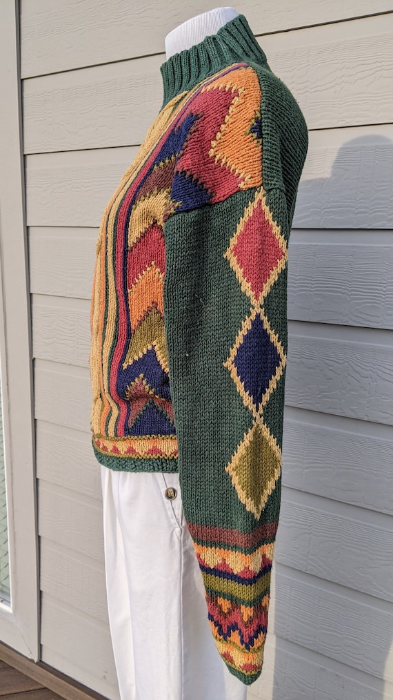 Vintage sweater textured chunky knit Reed Hunter … - image 8