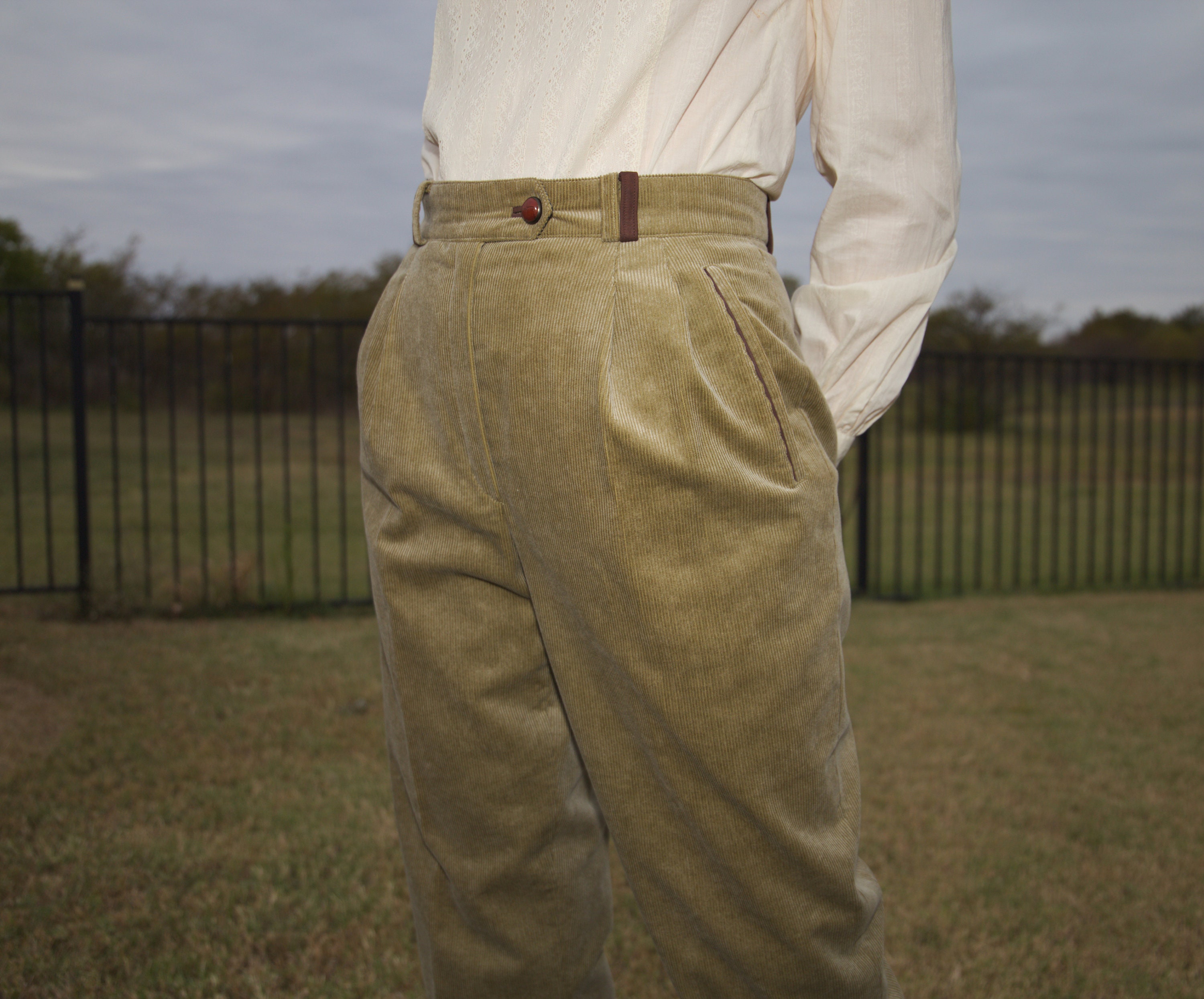 Vintage Bavarian Corduroy Trousers 