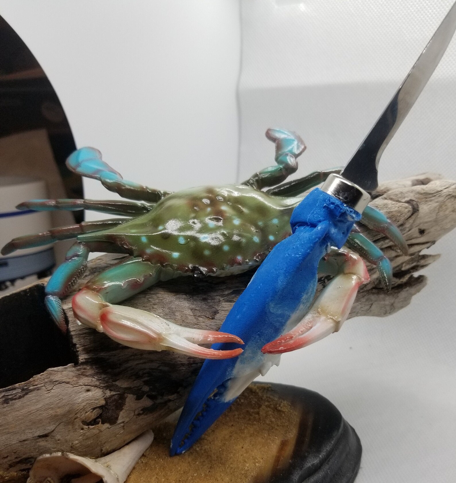 Crab Knife Set/ MD Blue Crab Claw Handle Knife /king | Etsy