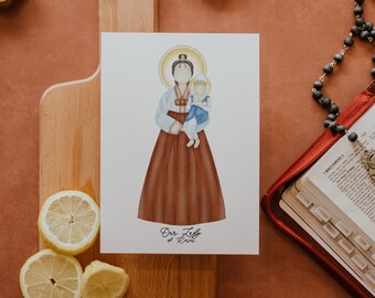 Our Lady of Korea | Saint Print | Saint Card | Catholic Gift