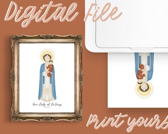 DIGITAL Our Lady of La Vang | Saint Print | Saint Card | Catholic Gift