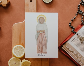 Saint Irene | Saint Card | Saint Print | Catholic Gift
