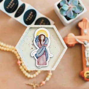 Undoer of Knots Sticker // Our Lady Sticker // Saint Sticker // Saint Decal // Catholic Sticker // Catholic Gift