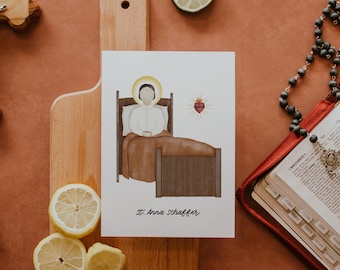 Saint Anna Schaffer | Saint Card | Saint Print | Catholic Gift