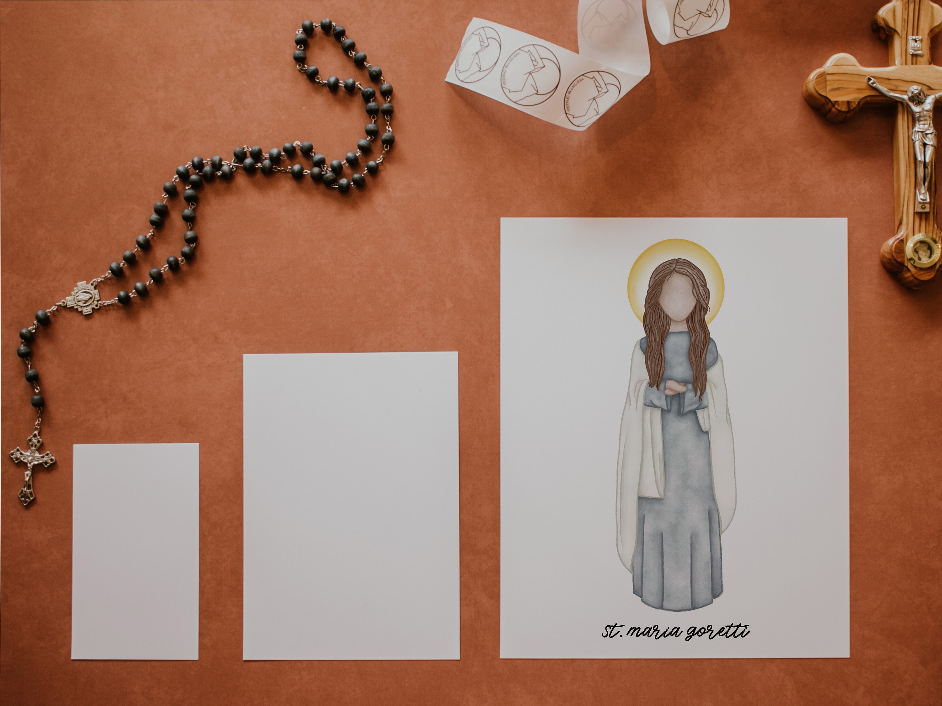 Saint Maria Goretti | Saint Print | Saint Card | Catholic Gift - Etsy