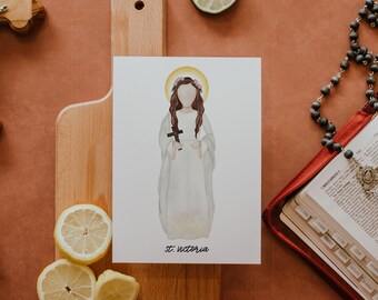Saint Victoria | Saint Card | Saint Print | Catholic Gift