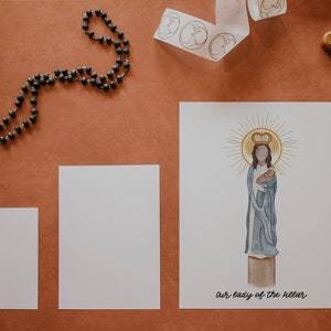 Our Lady of the Pillar | Saint Card | Saint Print | Catholic Gift - Etsy