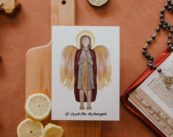 Saint Uriel the Archangel | Saint Card | Saint Print | Catholic Gift