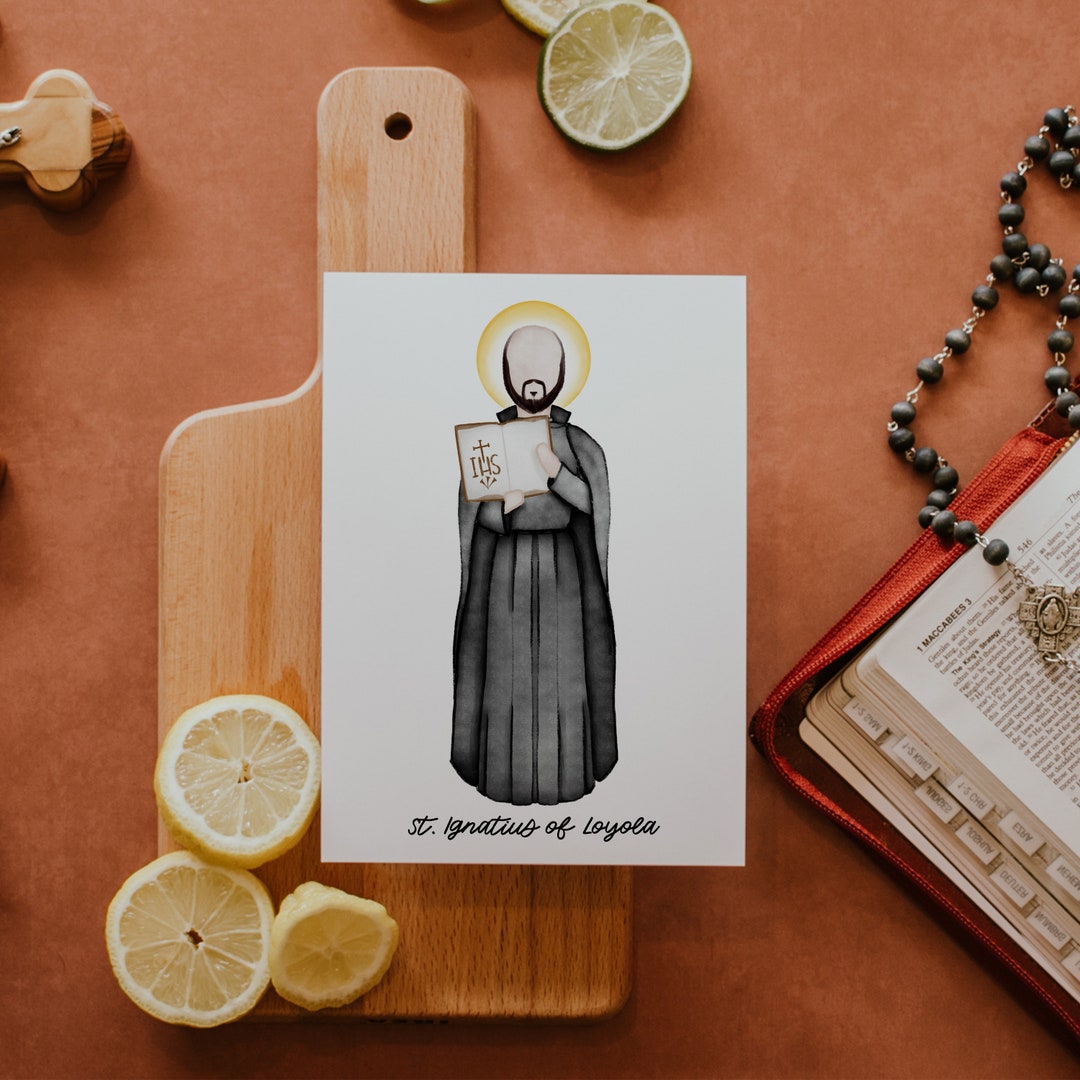 Saint Ignatius of Loyola | Saint Card | Saint Print | Catholic Gift - Etsy