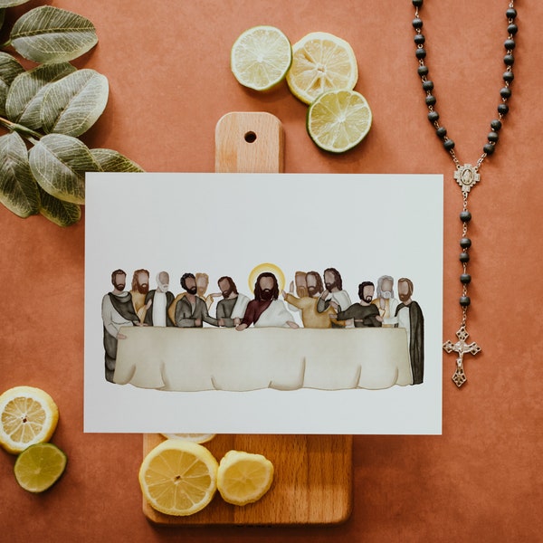 The Last Supper | Saint Print | Saint Card | Catholic Gift