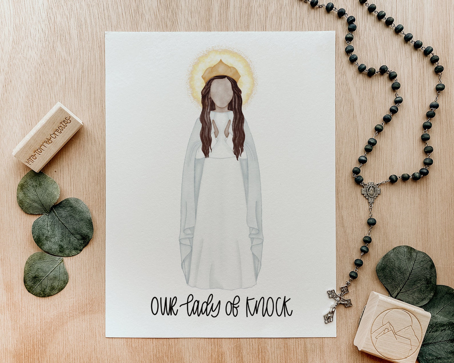 Our Lady of Knock Saint Print Saint Card Catholic Gift Etsy