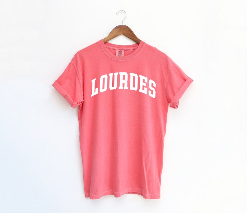 Lourdes T-Shirt Catholic T-Shirt Saint T-Shirt Catholic Gift Watermelon