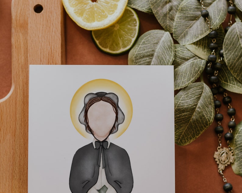 Saint Elizabeth Ann Seton | Saint Print | Saint Card | Catholic Gift - Etsy