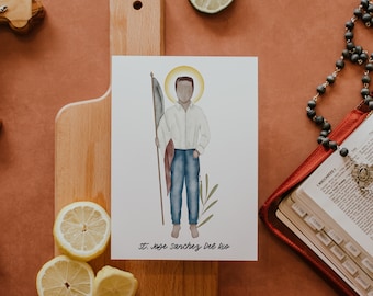 Saint Jose Sanchez del Rio | Saint Card | Saint Print | Catholic Gift