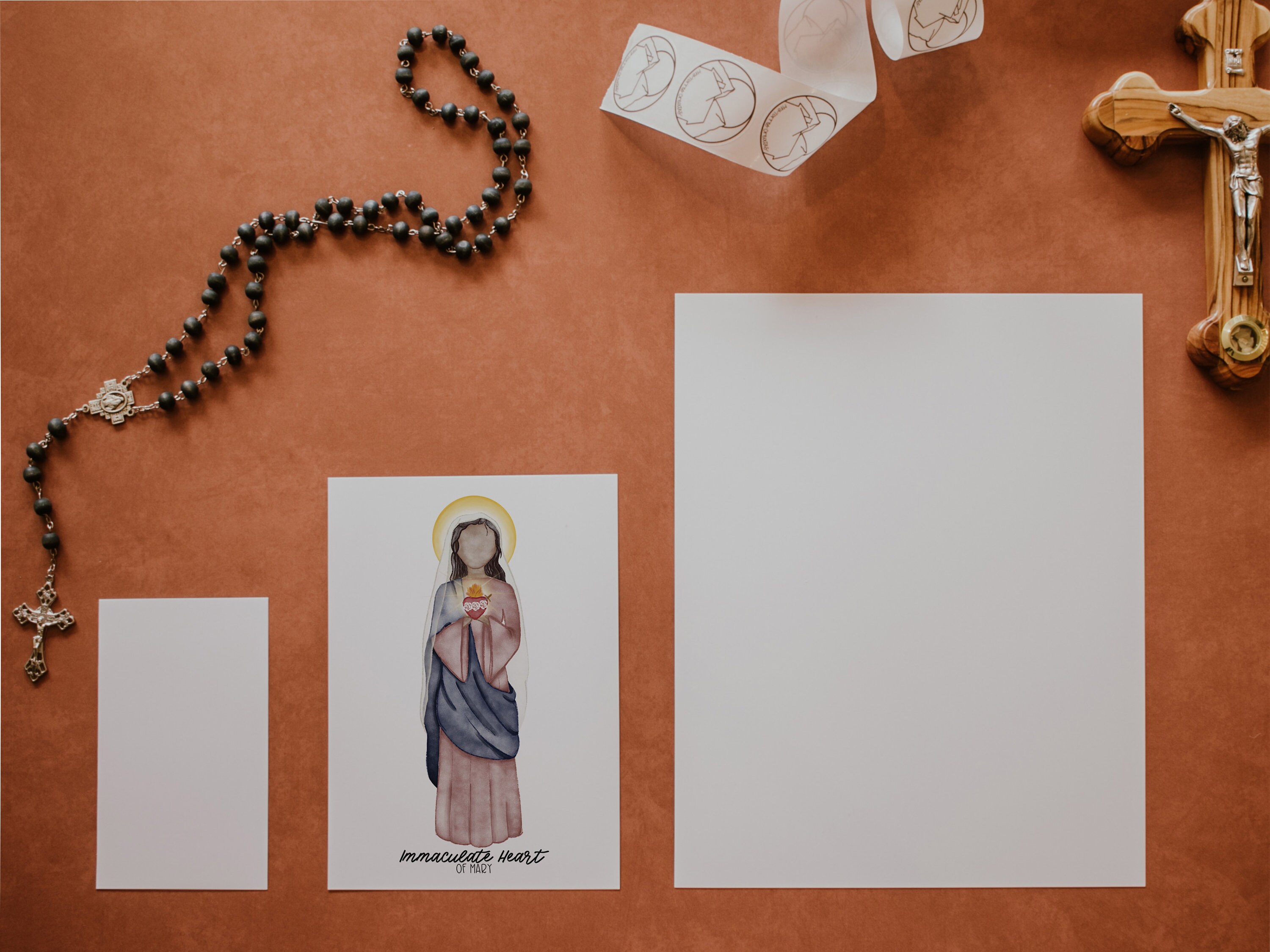 Immaculate Heart of Mary | Saint Card | Saint Print | Catholic Gift - Etsy