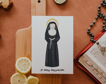 Saint Mary Mazzarello | Saint Card | Saint Print | Catholic Gift