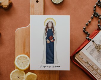 Saint Frances Of Rome | Saint Card | Saint Print | Catholic Gift