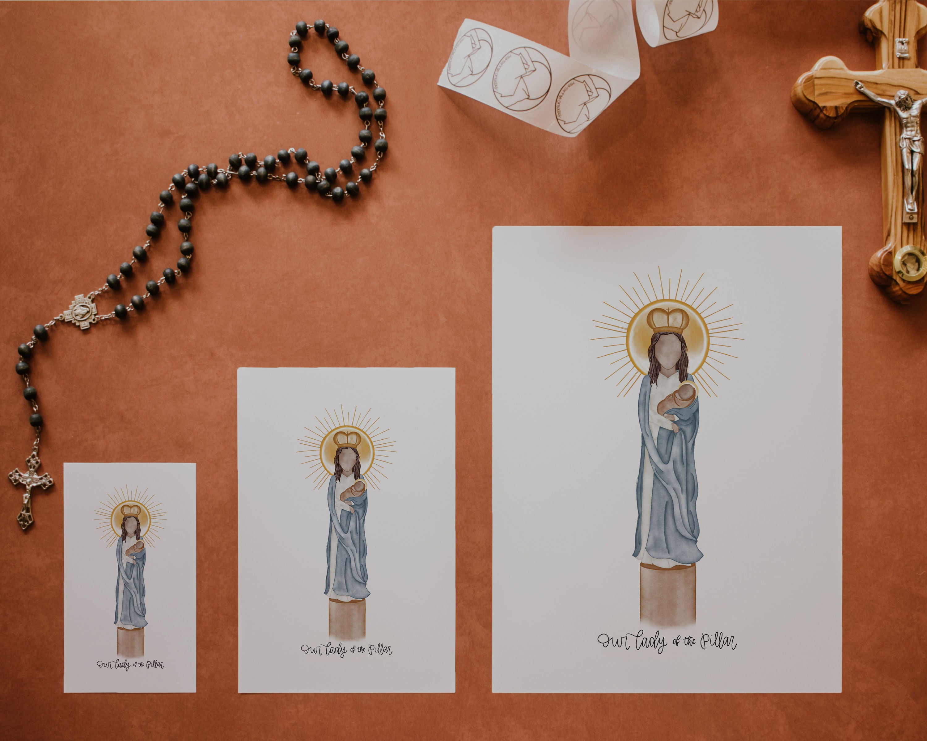 Our Lady of the Pillar Saint Card Saint Print Catholic - Etsy