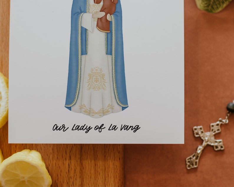 Our Lady of La Vang | Saint Print | Saint Card | Catholic Gift - Etsy