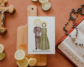 Saint Louis and Zelie | Saint Print | Saint Card | Catholic Gift