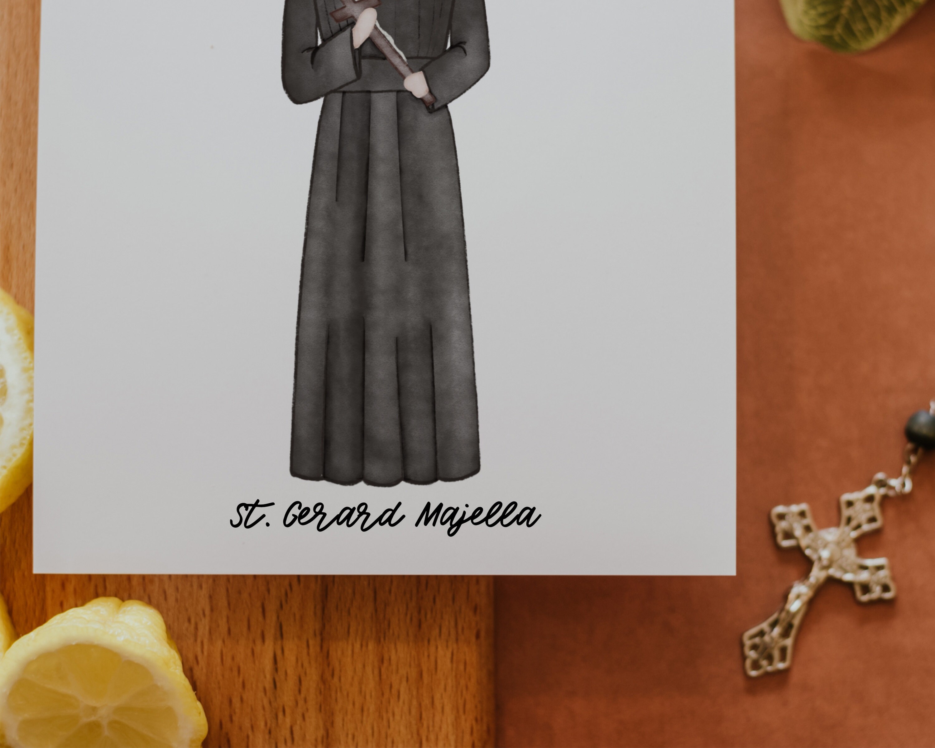Saint Gerard Majella | Saint Print | Saint Card | Catholic Gift - Etsy