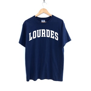 Lourdes T-Shirt Catholic T-Shirt Saint T-Shirt Catholic Gift True Navy