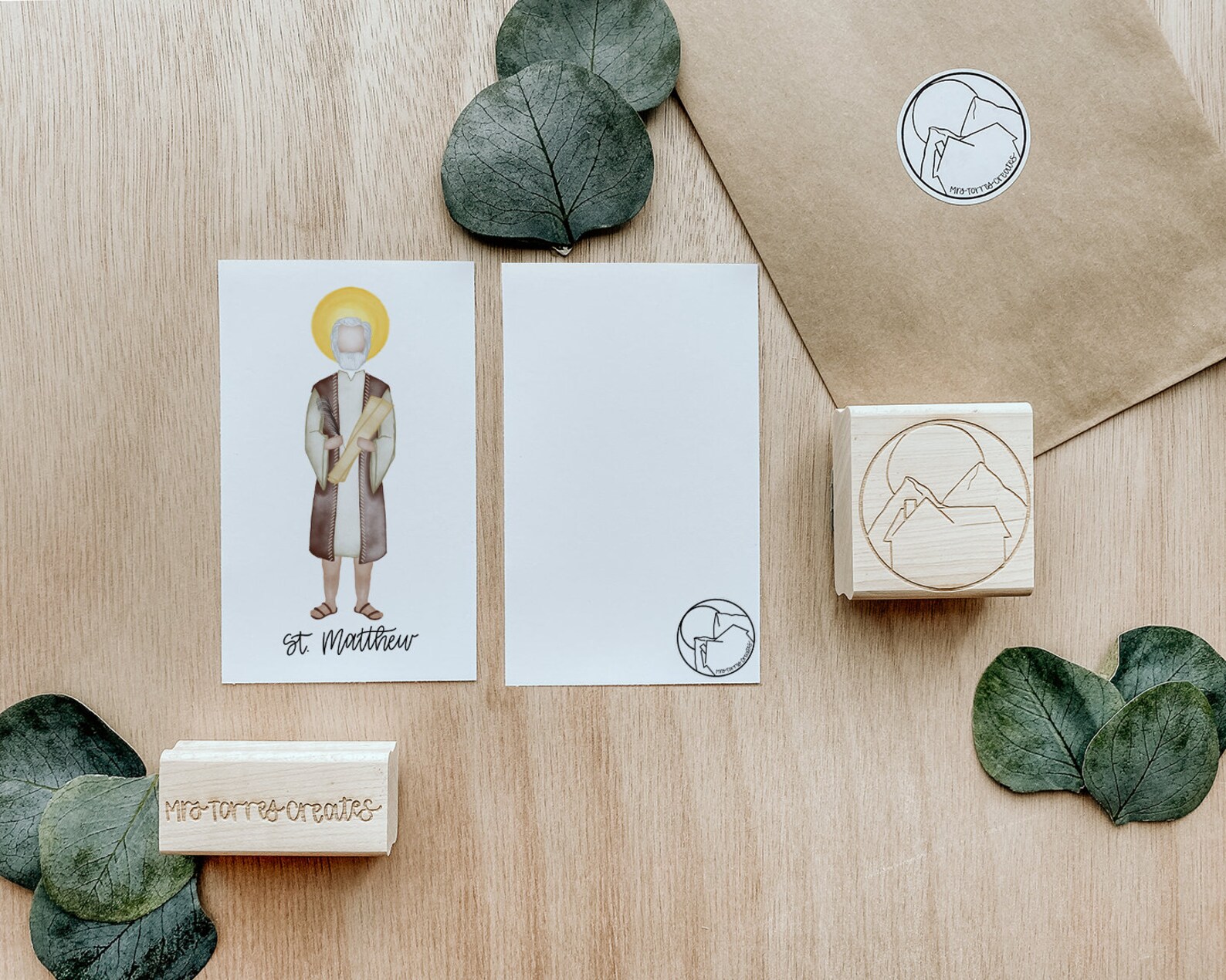 Saint Matthew Saint Card Saint Print Catholic Gift | Etsy